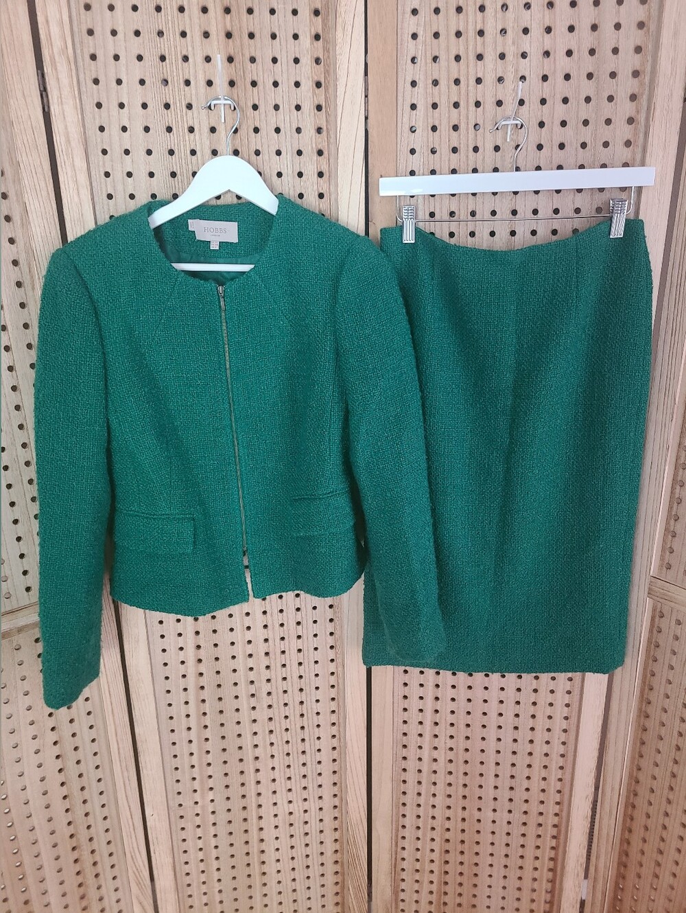 Hobbs London Sinead Suit Set In Emerald Green, Size 6